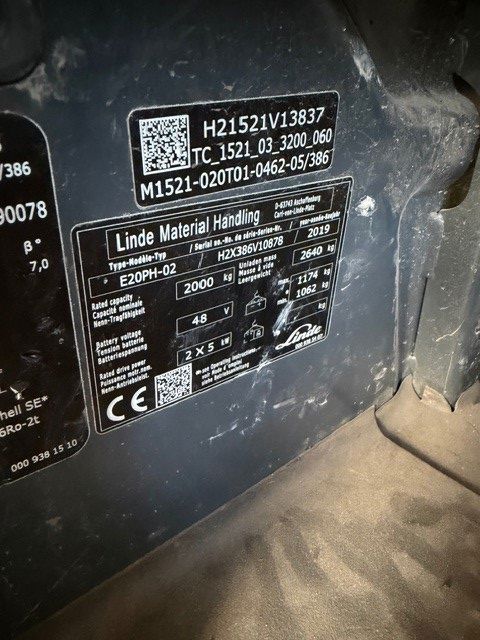 LINDE E20PH-02 7 LINDE E20PH-02