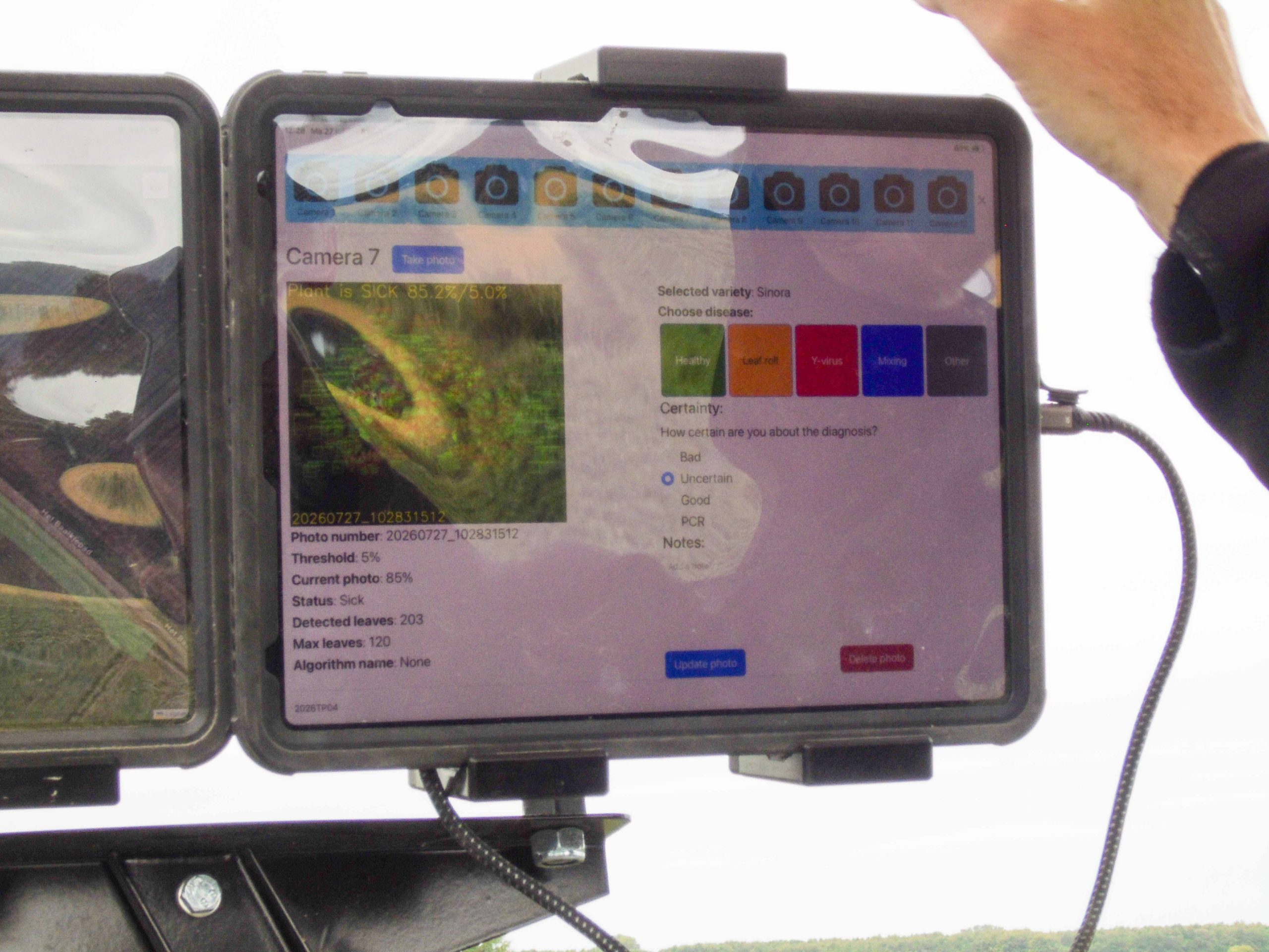 CroptiScan aardappel selectie robot